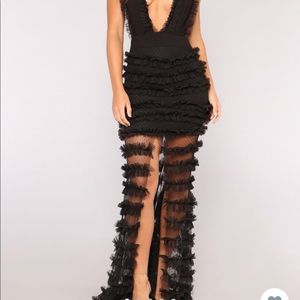 FashionNova Display Of Affection Mesh Dress-Size M